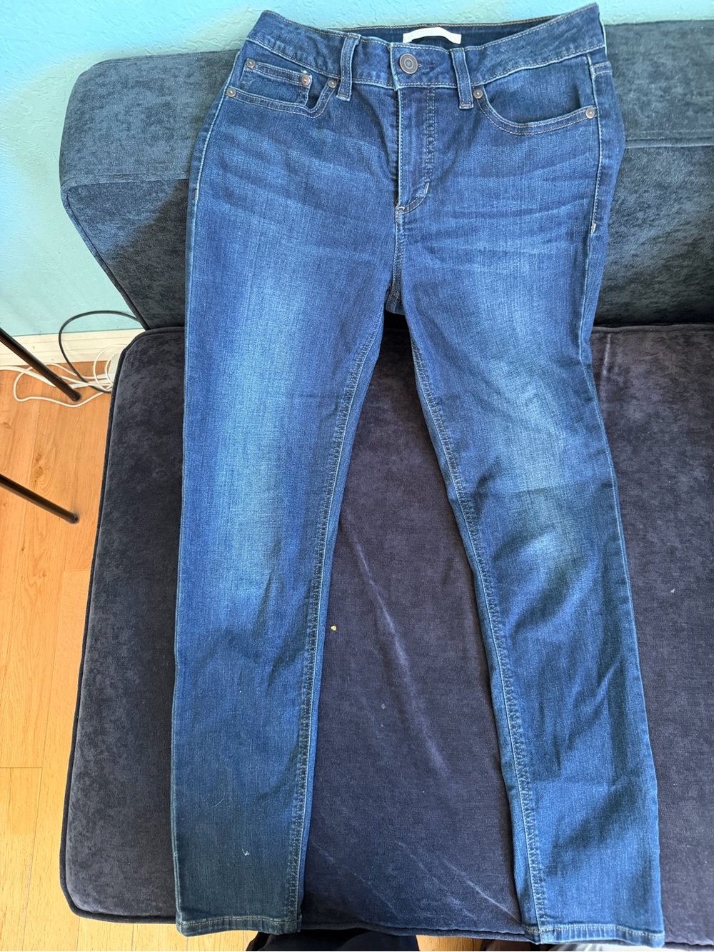 LC Lauren Conrad Dark Blue Skinny Jeans